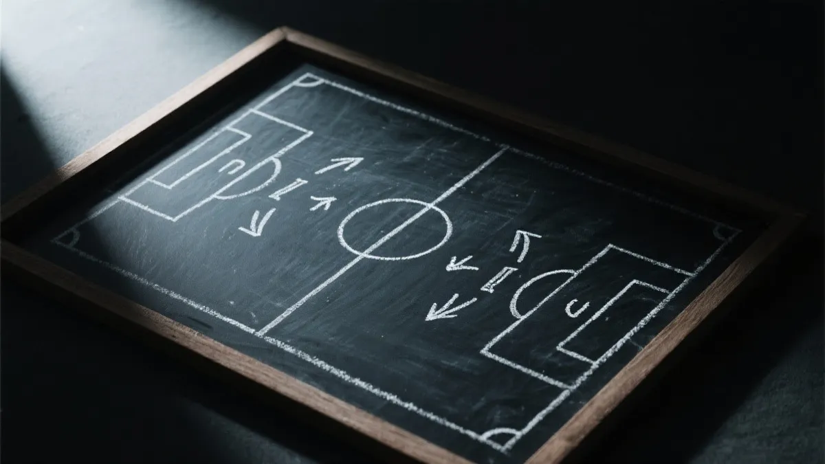 小组赛冷门与关键对位的战术示意图